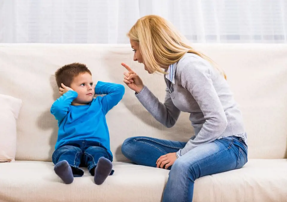 Mother tries to discipline son by verbally abusing him