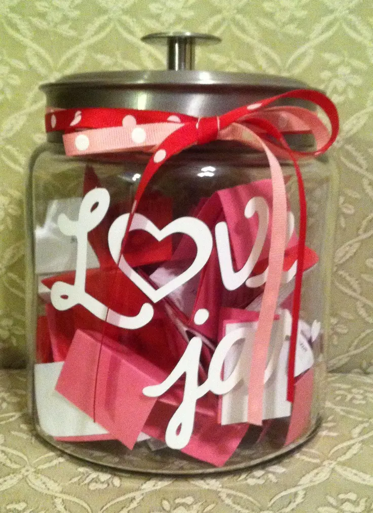 DIY Valentine Blooming Love Message Jar