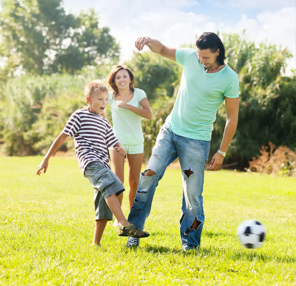 Parents can play various sports and have fun during the family at school week.