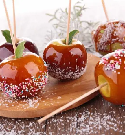 Apple on a stick candy